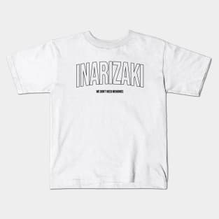 INARIZAKI HIGH 'WE DON'T NEED MEMORY Black Kids T-Shirt